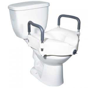 Elevated Toilet Seat with Arms