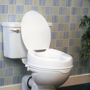 Raised Toilet Seat with Lid - 2 inch