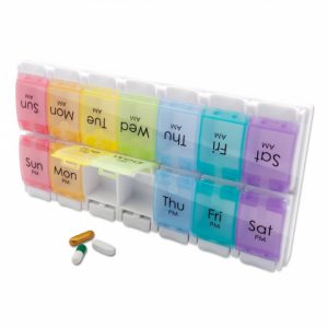 Weekly Twice a day Pill Box