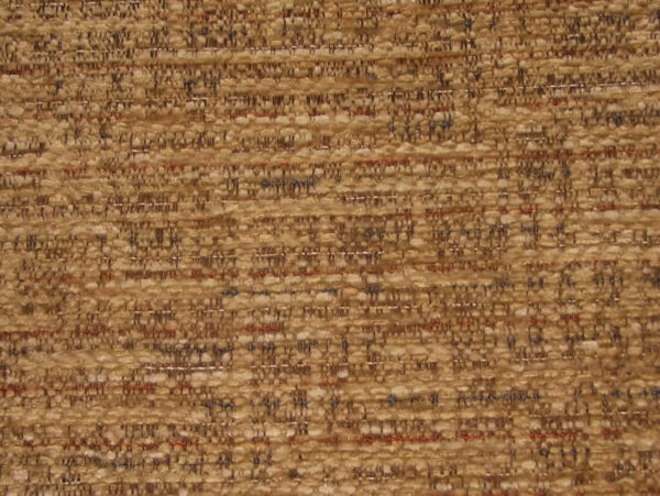 A close-up of a fabric swatch in a warm brown